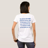 光のT型に戻る Tシャツ (裏面フル)