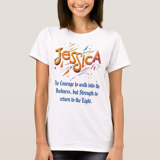 光のT型に戻る Tシャツ (正面)