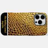 光はかりで測に輝く蛇の黄金 Case-Mate iPhoneケース (裏面 (横))