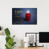 光はクリスチャン来スのポスターデザインを持つ ポスター (ホームオフィス)