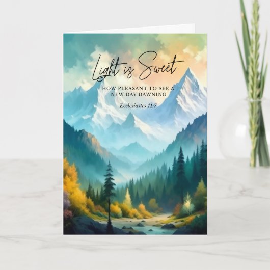 光は甘いecclesites 11:7 カード (正面)