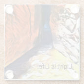 光は生命である – コーストストーニクレバス ガラスコースター (裏面)