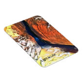 光は生命 – ビーチ洞窟の海に接続 マグネット (右側)