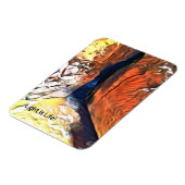 光は生命 – ビーチ洞窟の海に接続 マグネット (左側)