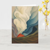 光り輝くグロー フォース グリーティング カード (黄色い花)