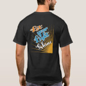 光り輝くタイプライターTシャツデザイン Tシャツ (裏面)