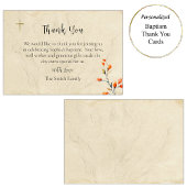 光り輝く人生の正統派キリスト教バプテスマ サンキューカード