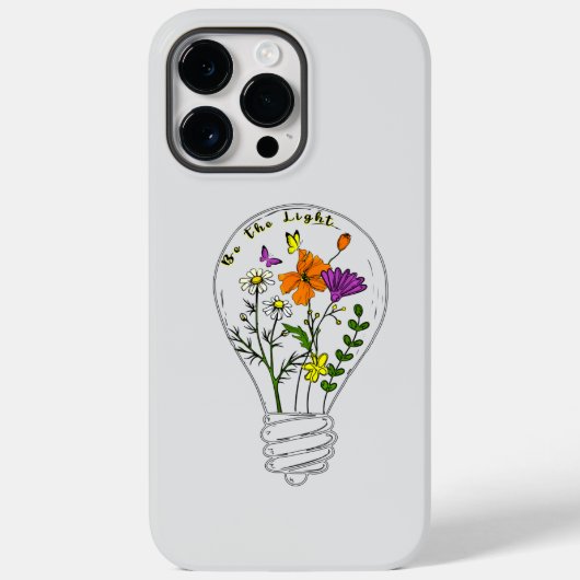光り輝く野生の花になれ - インスピレーションの言葉 Case-Mate iPhoneケース (裏面)