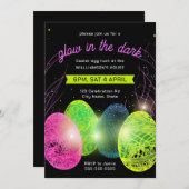 光るイースターエッグハント 招待状 (正面/裏面)