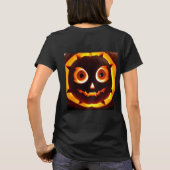 光るカボチャのランタン Tシャツ (裏面)