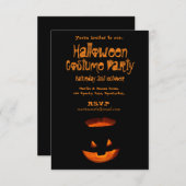 光るカボチャ 招待状 (正面/裏面)