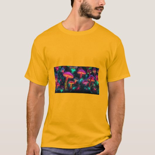 光るクラゲの優雅さ Tシャツ (正面)