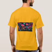 光るクラゲの優雅さ Tシャツ (裏面)