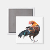 光るチキンアート マグネット (正面/裏面)