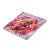 光るテディベアの愛のタイル 💖セラミックタイル タイル (側面)