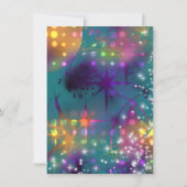 光るネオンのパーティーが楽しい 招待状 (裏面)