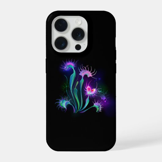 光るハエトリソウ iPhoneケース (裏面)