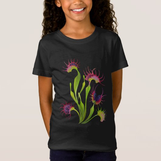 光るハエトリソウ Tシャツ (正面)