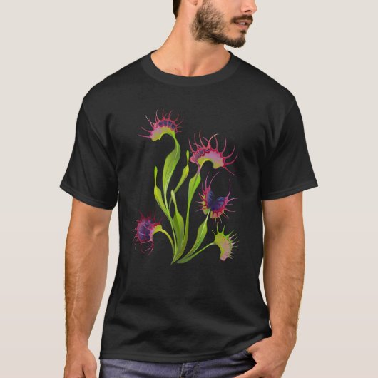 光るハエトリソウ Tシャツ (正面)