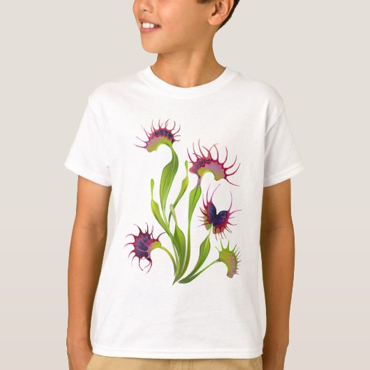 光るハエトリソウ Tシャツ (正面)