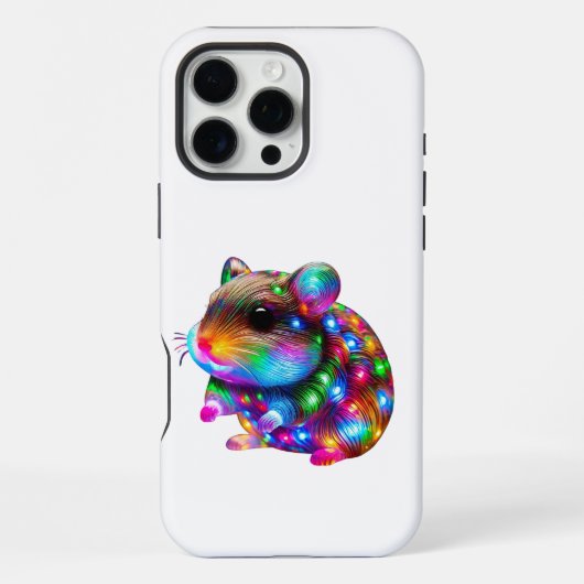 光るハムスター iPhoneケース (裏面)