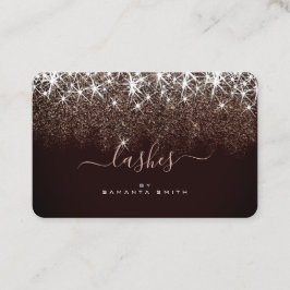 光るバラエレガント金ゴールドグリッターラッシュアーティスト 名刺