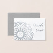 光るマンダラ 箔カード (封筒付き正面)