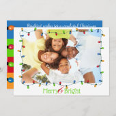 光るメリークリモダンスマスライト写真 シーズンカード (正面/裏面)