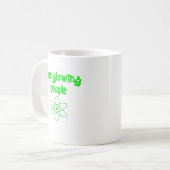 光る人を見る コーヒーマグカップ (正面左)