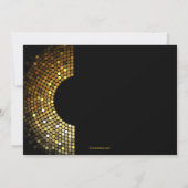 光る卒業生の写真の招待状 招待状 (裏面)