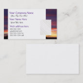 光る夕日のカスタム 名刺 (正面/裏面)