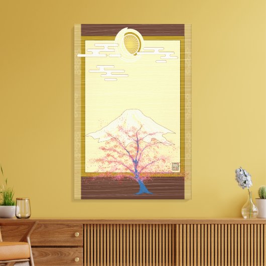 光る木 キャンバスプリント (インサイチュ (リビング))