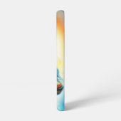 光る柔らかいベビーを持つ母は芸術を抱擁 SAMSUNG GALAXYケース (左側面)