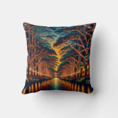 「光る水路：リバーウォーク」 クッション (裏面)