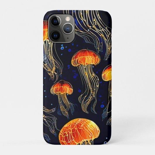 光る海洋クラゲアート Case-Mate iPhoneケース (裏)