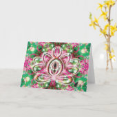 光る禅ロータス カード (黄色い花)