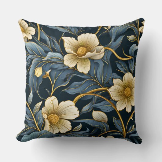 光る童話の庭園植物学 クッション (正面)