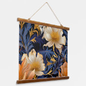 光る童話の庭園植物学 吊り下げ型タペストリー (傾斜あり)