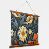 光る童話の庭園植物学 吊り下げ型タペストリー (傾斜あり)