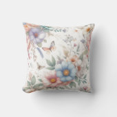 光る花と蝶🌼 クッション (正面)