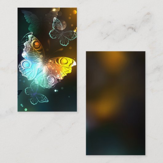 光る蝶と蝶 エンクロージャーカード (正面/裏面)