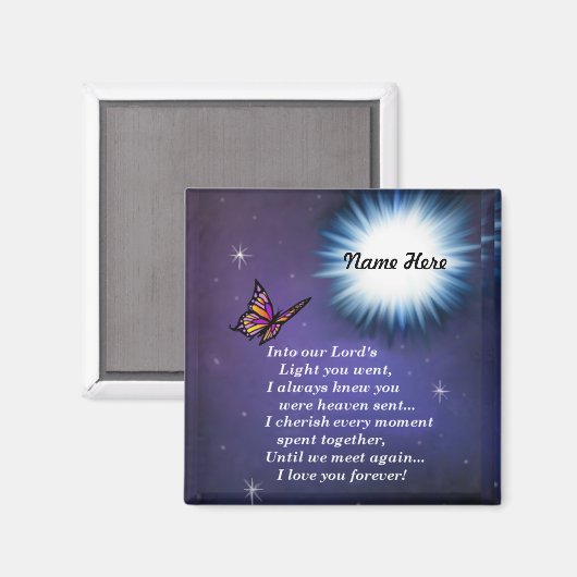 光る蝶の中に マグネット (正面/裏面)