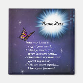 光る蝶の中に マグネット (正面)