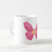 光る蝶🦋 コーヒーマグカップ (正面左)