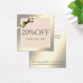光る輝エレガントく弓シンプル割引カード (デスク)
