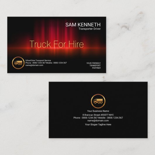 光る音波，高エネルギー輸送 名刺 (正面/裏面)