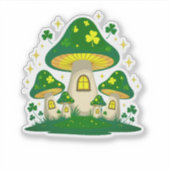 光る魔法のキノコの村 シール (正面)