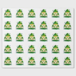 光る魔法のキノコの村 ラッピングペーパー