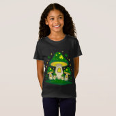 光る魔法のキノコの村 Tシャツ (正面フル)