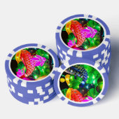 光る鯉 ポーカーチップ (積み重ね)